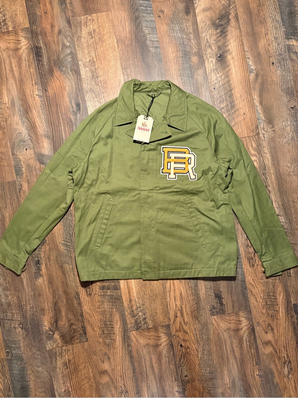 Baracuta Golf Team Herringbone Coach Jacket olive green 42